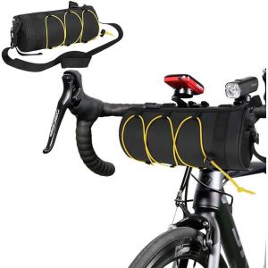 Sacoche De Guidon,Sac De Guidon De Vélo,Sacoche De Guidon De Vélo Avant Étanche Avec Bandoulière Amovible Pour Vélo De Course,Vtt,Accessoires De Cyclisme,2.5l (Jaune) - Neuf