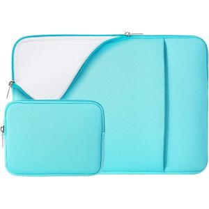 SJZG-Rainyear Housse Pour Ordinateur Portable 11 Pouces &Eacute;tui &Agrave; Doublure Souple Avec Pochette Pour Accessoires, Compatible Avec Macbook Air 11,6 Pouces, Notebook Chromebook Tablette 11 Pouces(Bleu) - Neuf