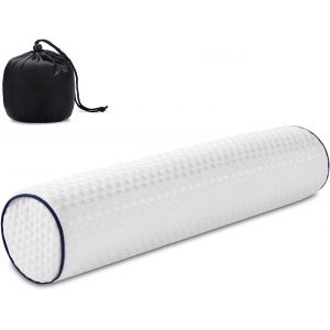 Trahoo-Oreiller Cylindrique En Mousse À Mémoire De Forme Pour Le Cou Cervical Pour Dormir, Coussin De Soutien Du Cou Rond Pour La Tête, Le Dos, Les Jambes Et Le Yoga, 45 X 10,2 Cm - Neuf
