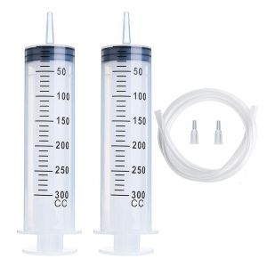 300 Ml De Grandes Seringues Avec 1,3 M Tubes, Stérile Et Scellés Individuellement, De Jardin En Plastique Seringue De Liquide, Brillant À Lèvres, De La Peinture, Résine Époxy, - Neuf