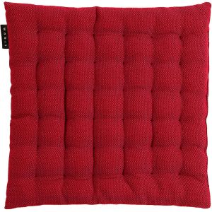 Pepper Elégante Galette De Chaise 40x40 Cm,Coton,Lavable En Machine,Rouge - Neuf