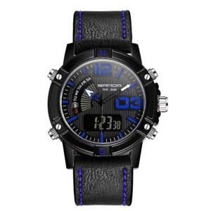 Montre De Sport &Eacute;tanche Pour Homme - Mod&egrave;le 773 - Bracelet En Cuir, Multifonctionnelle, &Eacute;tanche Jusqu'&agrave; 30 M - Neuf