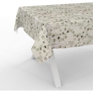 Ulteronixshop-Nappe En Toile Cir&eacute;e - Lavable - Nappe De Jardin - Imperm&eacute;able - Bord Coup&eacute; - Eucalyptus - 200 X 140 Cm - Neuf