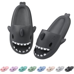 Kalanka-Shark Cloud Slippers Pantoufles De Douche Claquettes Requin Femme Homme Antiderapant Soft Chaussons Ergonomique Pillow Slides Été Chaussures De Piscine Plage Sandales - Neuf