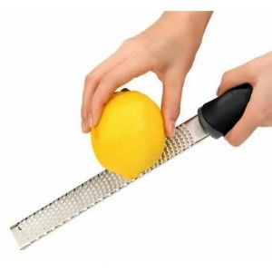 Acier Inoxydable Zesteur Avec Poignée Ergonomique, Premium Râpe Zesteur Noirpour Lemon, Fromage, Gingembre, Ail, D'agrumes Etc - Neuf