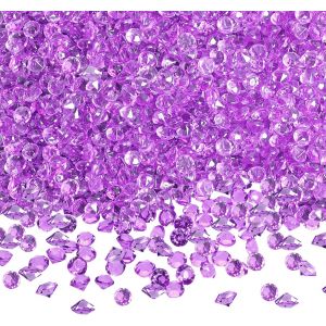 5000pcs 4.5mm Violette Cristaux Acrylique Diamants Table Scatter Confetti Clair Pierres de Strass pour Pièce du Centre de Table Mariage Douche Nuptiale Décorations de Perles de Vase - Neuf