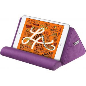 KAL-Coussin De Support Pour Tablet, Support Oreiller Multi-Angle Compatible Avec Ipad 10.2 10Th/2022, Ipad Pro 11/12.9 2022, Ipad Air 5 10.9/Air 4/Air 3, Galaxy Tab S6/S7/S9/S9+, Raisin Violet - Neuf