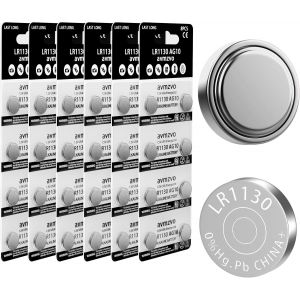 LR1130 Lot de 48 Piles Bouton alcalines AG10 LR 1130 1,5 V (48 pièces) LR54 1131 189 sans Mercure - Neuf