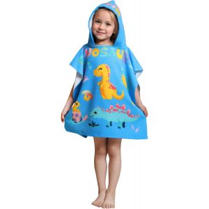 Cape De Bain Enfant Poncho De Bain Enfant Serviette De Bain Enfants Serviette De Plage À Capuche Motifs Mignons Usage Multiple Pour Enfants De 2 À 8 Ans.[O163] - Neuf