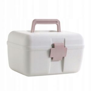 Bo&icirc;te De Rangement Pour M&eacute;dicaments,Organiseur De Premiers Secours,&Eacute;tui De Rangement Pour Couture,Rose - Neuf