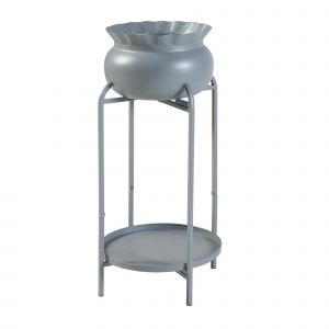 Porte-Plantes Style Intemportel Support 60 X 27 X 27 Cm Gris Helloshop26 03_0010332 - Neuf