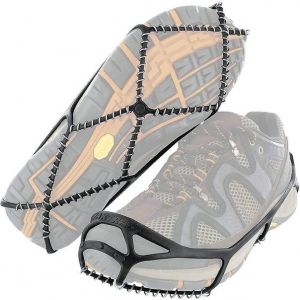 Crampons Antidérapants Pour L'escalade En Extérieur - Couvre-Chaussures Antidérapants Pour Sentiers Glacés Et Surfaces Glissantes - Conception Facile À Enfiler Et À Retirer - Neuf