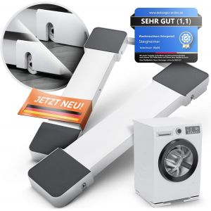 Support De Machine À Laver Avec Roulettes De Levage Au Lieu De Roulettes De Frein Et Poignées, Socle, Résistant À L'Essorage Et Amortissant Le Bruit, Tapis Anti-Vibration, Pour Tour De - Neuf