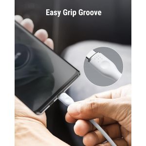 Câble USB C vers USB C 1.80m Blanc, Cable USB C 2.0 de Charge 3A 480 Mbps PD Charge Rapide Cordon USB-C et Câble USB-C PPS Compatible avec Android MacBook Pro iPad Air Samsung - Neuf