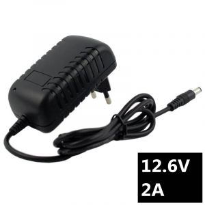 Chargeur De Batterie Au Lithium 12.6v 2a 18650 Pour Batterie Li-Ion 12v S&eacute;rie 3,Chargeur Intelligent Polym&egrave;re 18650 Batterie 5.5mm X 2.1mm Dc--Dc - Neuf