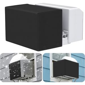 Housse pour Climatiseur de Fenetre en Forme U 600D, Couverture AC Exterieure Resistante a l'Eau avec Bretelles Reglables pour Unites Midea U-Shaped 8000/10000/12000 BTU - Neuf
