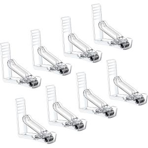 Pince Nappe|Lot de 8|Fixe Nappe avec Clip à Ressort-Pince Nappe Exterieur en Plastique avec Attache Durable et Solide- Pince Nappe Transparent - Neuf