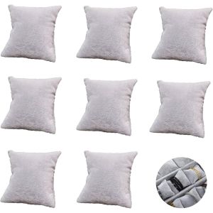 Kal-Togetherkings Coussin De Montre Gris,8 Pièces Coussin De Montre Carré,Bracelet Coussin Petit,7×8cm Coussin Pour Montre,Pour Bijoux Bracelet Montre Support De Coussin De Présentation - Neuf