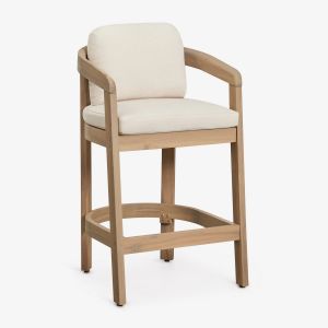 Tabouret De Jardin Haut En Bois D'acacia Uleno Acacia Marron Clair &iquest;65 Cm - Neuf