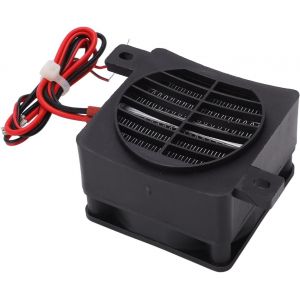 R&eacute;chauffeur d'air, Chauffage c&eacute;ramique CTP DC12V 50W Temp&eacute;rature constante Coque en Nylon Renforc&eacute; R&eacute;chauffeur d'air PTC 2.4 x 2.4 x 1.7in Ventilateur de Chauffage pour Voiture - Neuf