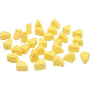 30pcs Miniature Cuisine Nourriture Fromage Simulation Triangle Cheesecake Food Figurines - Neuf