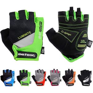 Sept-Enfants Gants De Vélo Garçons Filles Cyclisme Vtt Demi-Doigts Antidérapant Mitaines De Sport Antichoc Respirant Courts Pour Bicyclette Réglables Scooter Paire De Gant - Neuf