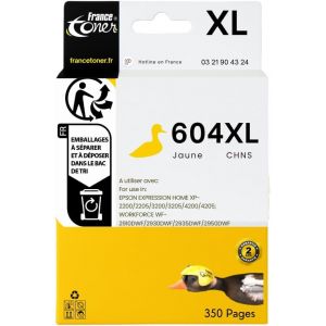 604XL - Cartouche d'encre Compatible avec Epson 604XL - Cyan Taille XL - pour EPSON Expression Home XP 2200 - XP 2205 - XP 3200 - XP 3205 - XP 4200 - XP 4205 - EPSON Workforce WF 2910 - Neuf