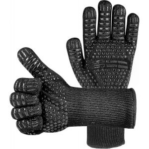 Gants de barbecue Gants r&eacute;sistants &agrave; la chaleur - Gants de gril Gants ignifuges Gants de cuisson - Gants de gril Gants de four de cuisson - Neuf