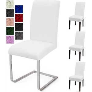 Ershi-Housse De Chaise Salle À Manger 4pcs Housse De Chaise Universel Couverture De Chaise Extensible Housse Chaise Moderne Protec[72] - Neuf