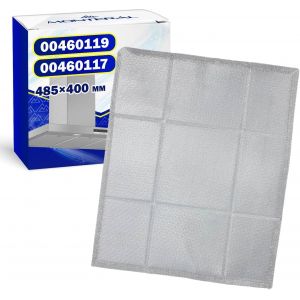 Filtre &agrave; Graisse pour Hotte Aspirante 485x400 mm avec le Code 00460117 460117 00460119 460119 pour Siemens pour Bosch pour Balay - Neuf