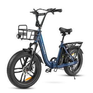 V&eacute;lo &Eacute;lectrique Pliable De Ville Samebike C05 Pro 500w 36v 13ah 35 Km/H 70 Km Pneus 20 * 4 - Bleu Fonc&eacute; - Neuf