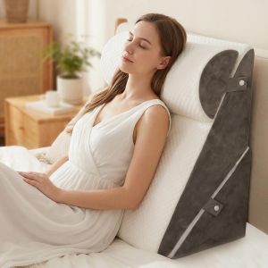 Ulteronixshop-Coussin cale r&eacute;glable pour lit et canap&eacute;, coussin de lecture en mousse, coussin de reflux, coussin de dossier, pour l'apn&eacute;e du sommeil, la lecture, l'augmentation du sommeil, les jambes - Neuf