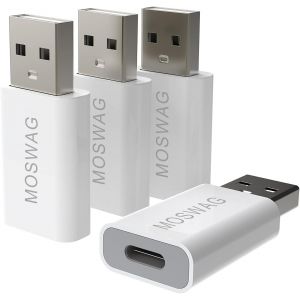 THEF-Adaptateur USB C Femelle vers USB mâle, Adaptateur USB C vers USB Compatible avec Le Chargeur Apple MagSafe, Watch Series Ultra/8/7/se, iMac, MacBook Pro, MacBook, Ordinateurs Portables, PC. - Neuf