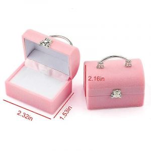 1 Pi&egrave;ce Belle Bo&icirc;te &Agrave; Bijoux En Velours Conteneur Bague De Mariage Bo&icirc;te Pour Boucles D'oreilles Collier Bracelet Affichage Bo&icirc;te Cadeau Support 16 Styles - Neuf