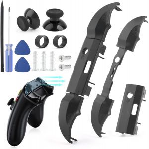 2PCS Bouton de Pare-Chocs LB RB pour Xbox Series S/X Boutons de D&eacute;clenchement D'&eacute;paule Haut Milieu Support pour Xbox Series S/X Manettes Accessory Pi&egrave;ces de Rechange avec Outils de R&eacute;paration(Noir) - Neuf