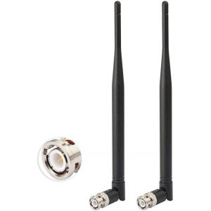 MEVRONISSHOP-Antenne UHF M&acirc;le BNC 400MHz-960MHz R&eacute;cepteur Microphone sans Fil (Paquet de 2) Compatible avec R&eacute;cepteur de Micro Audio Num&eacute;rique &agrave; Distance Dispositif Tuner Amplificateur Radio-Amateur - Neuf
