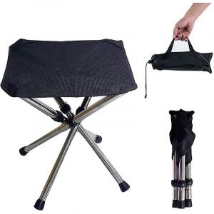 Tabouret De Camping Pliable, Chaise De Camping Portable Avec Sac De Transport, Mobilier De Camping, Chaise De P&ecirc;che, Pour Voyage, Randonn&eacute;e, Camping, Rassemblement, Barbecue, P&ecirc;che - Neuf