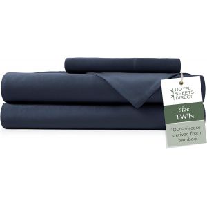 Parure De Lit 3 Pièces Pour Lit Simple, 100 % Viscose Dérivée De Bambou, Avec 1 Taie D'oreiller, Literie De Luxe Rafraîchissante Et Respirante, Évacuant L'humidité, Texture Douce - Neuf