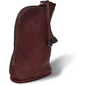 Senior-Porte Monnaie En Cuir V&eacute;ritable, Porte Monnaie M&eacute;di&eacute;val En Cuir De Vachette Avec Fermeture &Eacute;clair Porte Monnaie Porte Monnaie Avec Porte Cl&eacute;s Petit Portefeuille De Voyage Pour Homme(Brun)[L386] - Neuf