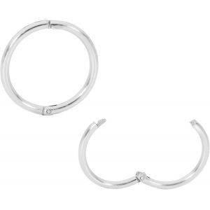 Kal-Boucles D'oreilles Dormeuses Unisexes En Argent Sterling Avec Charnière Pour Nez, Hélix, Tragus, Lèvres, Septum U2013 Fabriquées À La Main En Australie U2013 Hypoallergéniques Sans Nickel - Neuf