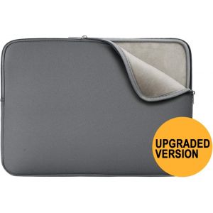 Housse de protection rembourrée pour ordinateur portable 14 pouces, compatible avec les ordinateurs portables 13,9 à 14,1 pouces, les ultrabooks et les livres électroniques (gris, version améliorée) - Neuf