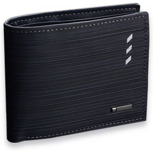 KALANKA-Portefeuille Homme Porte Cartes de Credit 8 emplacementsPortefeuille en Cuir PU Portefeuille avec Compartiment Monnaie 1 fenêtres d'identification (Protection RFID),Cadeaux pour Hommes-Noir - Neuf