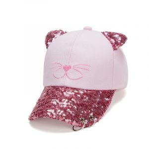 Casquette De Baseball À Paillettes Pour Chat Mignon (52-55 Cm), Casquette Tendance Pare-Soleil Pour Bébé, Casquette Pour Bébé - Neuf