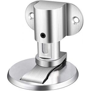 ChenQuanSarl-Butée De Porte Réglable, Magnétique, Robuste, Butée De Porte, Butée De Porte À Fixer Au Sol, En Acier Inoxydable Brossé 304, Protecteur Invisible De Porte Pour La Maison (1 Lot D'Argent) - Neuf