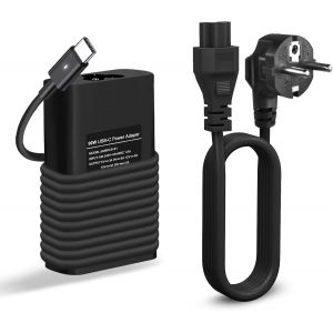 90W USB C Chargeur Ordinateur Portable pour Dell Latitude 11 12 13 5175 5285 5289 7275 7285 7370 5280 5480 7280 7480 7380 5400 7400 7390 7200 XPS 12 9370 9365 Type C Alimentation - Neuf