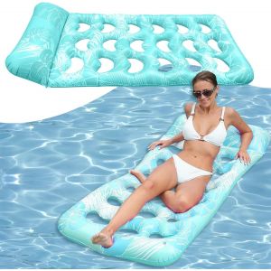 Cap-Chaise Longue Gonflable Avec Appui,Matelas Gonflable Piscine,170 X 80 Cm,Lit Flottant Portable,Bronzer,Le Plaisir D'été,Indispensable Pour Les Fêtes À Piscine Et À Plage - Neuf