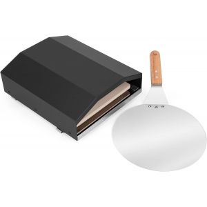Ulteronixshop-Onlyfire Kit Four &agrave; Pizza pour Barbecue &agrave; Gaz, Barbecue &agrave; Pizza avec Pierre Pizza et Pelle Pizza, Four &agrave; Pizza Ext&eacute;rieur pour Barbecue &agrave; Gaz, Charbon Grils, Pizza Cover, 31,5 x 27,5 x 1 - Neuf