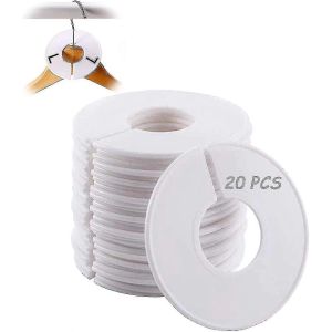 Séparateur De Porte-Vêtements 20 Pièces Diviseur De Vêtements Séparateur De Porte-Vêtements Organisation De Vêtements Taille De Porte-Vêtements Diviseur De Taille De Vêtements Onglets Pour Clo Ménager - Neuf