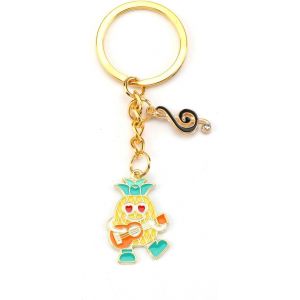 Kal-Porte-Cl&eacute;s En Forme D'ananas - Accessoire Esth&eacute;tique - Cadeau Sympa - Pendentif Musical Pour Femme, Or, S - Neuf