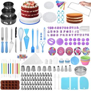 Jexnovashop-623 Pi&egrave;ces Kit Patisserie - Patisserie Accessoire, Avec Poche A Douille Patisserie & Douille Patisserie & Plateau Tournant Pour G&acirc;teaux, Convient Pour La Fabrication De G&acirc;teaux Et La P&acirc;ti - Neuf